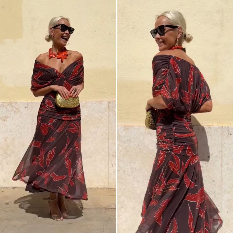 Vestido com Estampado Floral – Offerta Compra 1 e Recebe 2